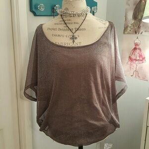 BEAUTIFUL silver/metallic blouse